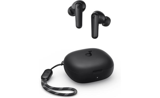 Anker Soundcore R50i True Wireless Earbuds, 10mm Drivers with Big Bass, Bluetooth 5.3, 30H Long Playtime, Water-Resistant, 2 Mics for AI Clear Calls, 22 Preset EQs, Customization via App (Black)